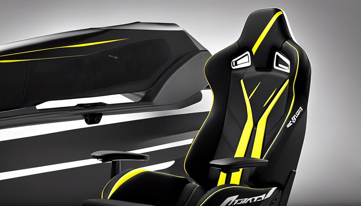 A sleek, comfortable racing seat for an enhanced sim racing experience