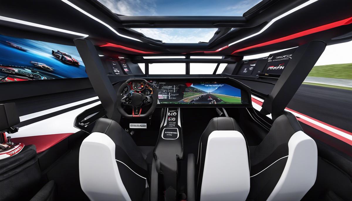 Image of sim racing technologies enhancing the racing experience